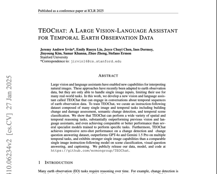 First page of the TEOChat paper